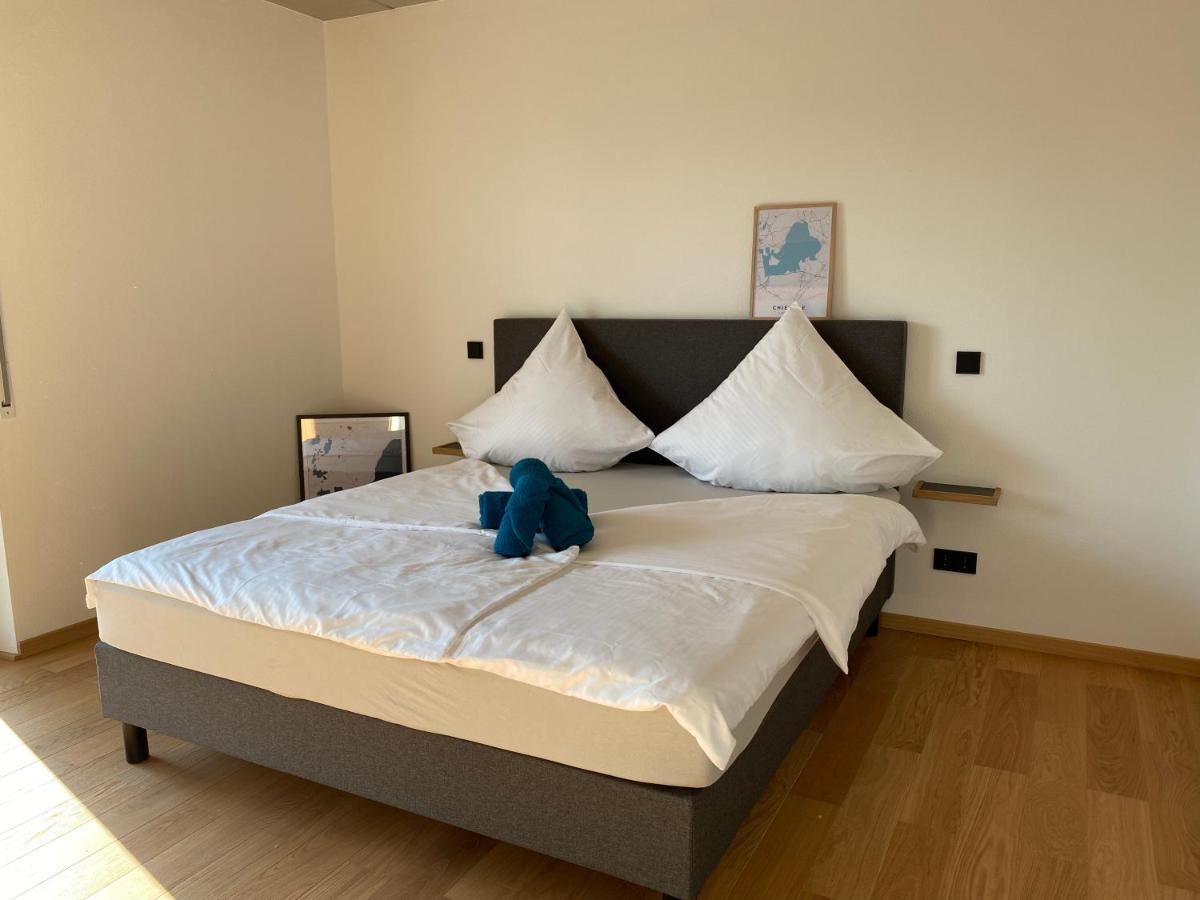Appartement Neubau Gruener Wolpertinger Designwhg 106Qm Barrierefrei à Breitbrunn am Chiemsee Extérieur photo