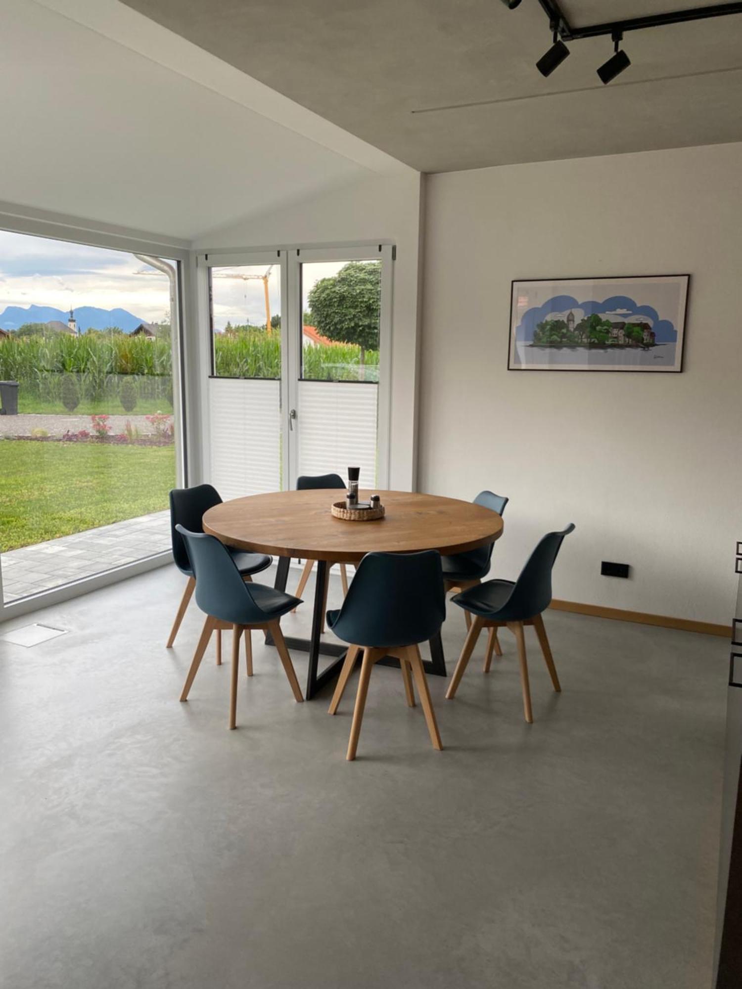 Appartement Neubau Gruener Wolpertinger Designwhg 106Qm Barrierefrei à Breitbrunn am Chiemsee Extérieur photo